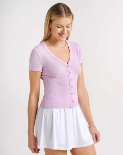 Butterfly Beach Ribbed Top