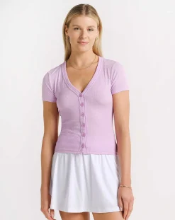 Butterfly Beach Ribbed Top
