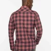 Cloud Flannel Plaid Button-Up