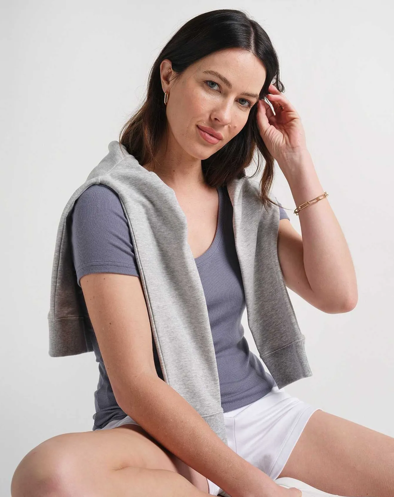 Come Alive Cloud Ribbed Top