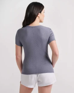 Come Alive Cloud Ribbed Top