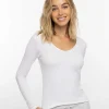 Favorite Day Long Sleeve V-Neck Top