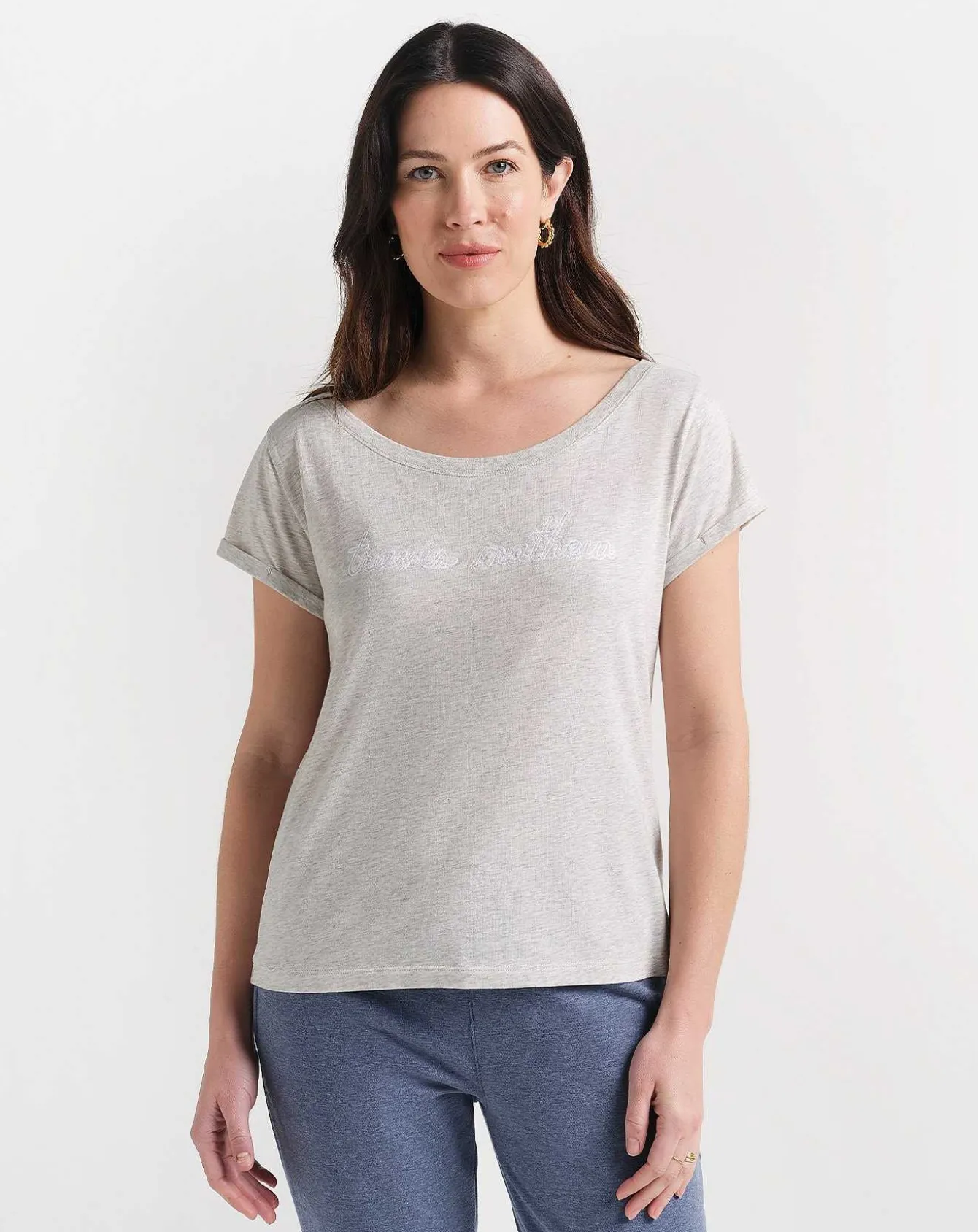 Girl Talk Tm Embroidered Tee