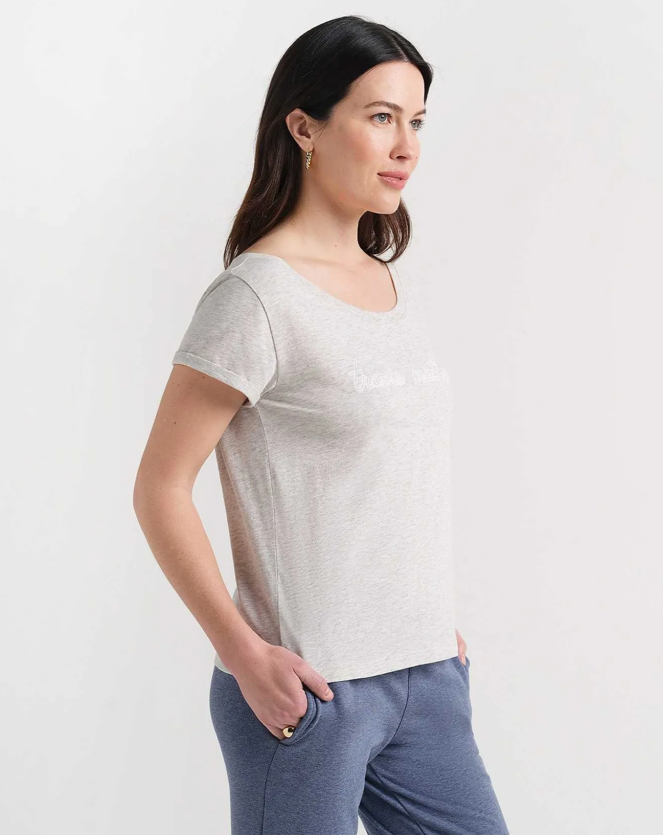 Girl Talk Tm Embroidered Tee