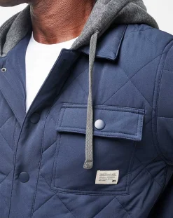 Grey Wave Full Zip Hoodie