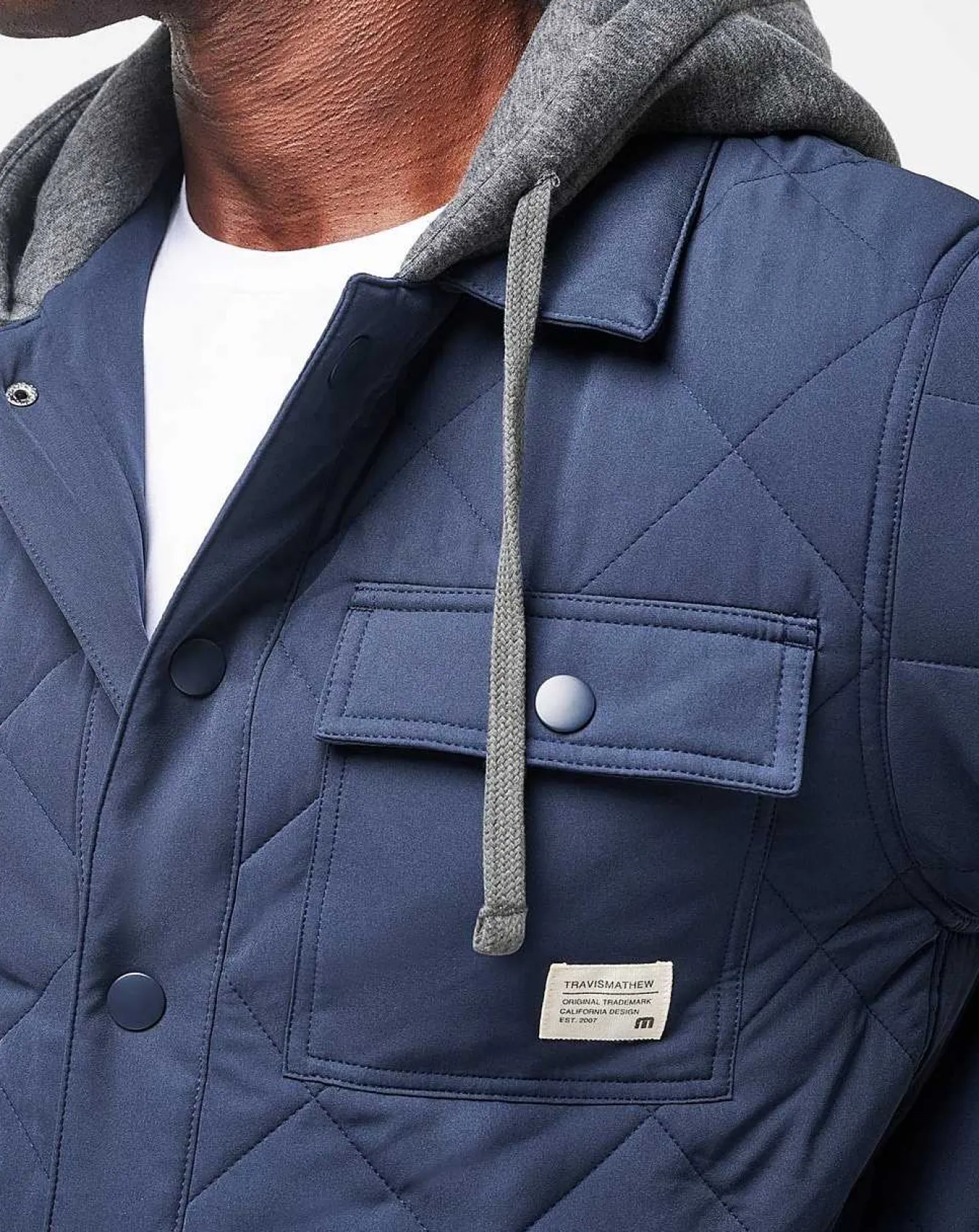 Grey Wave Full Zip Hoodie