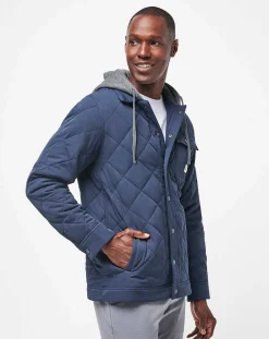 Grey Wave Full Zip Hoodie