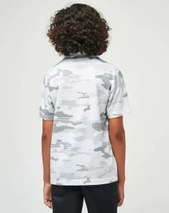 Heater Camo Youth Polo