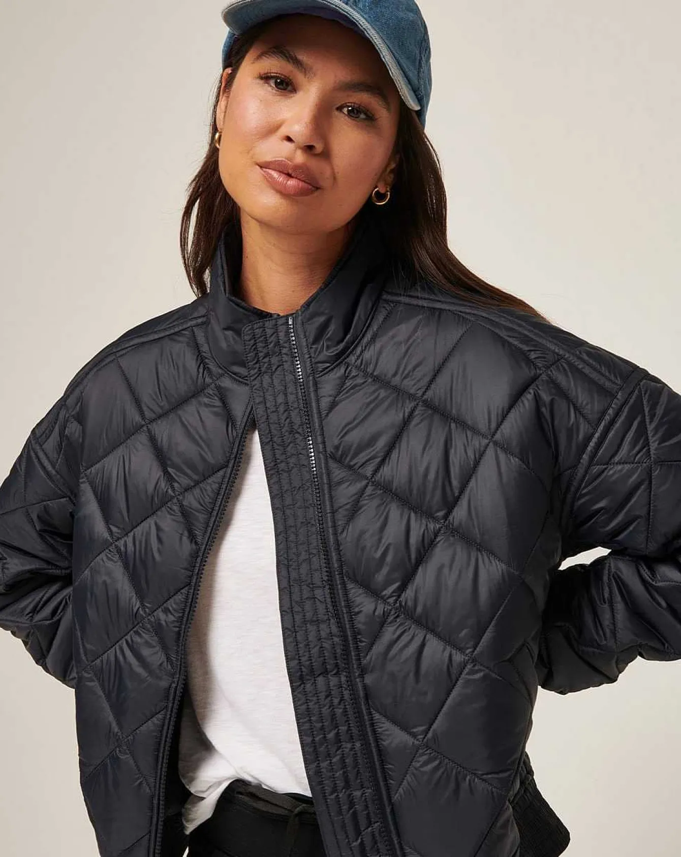 Lights At Night Quilted Jacket