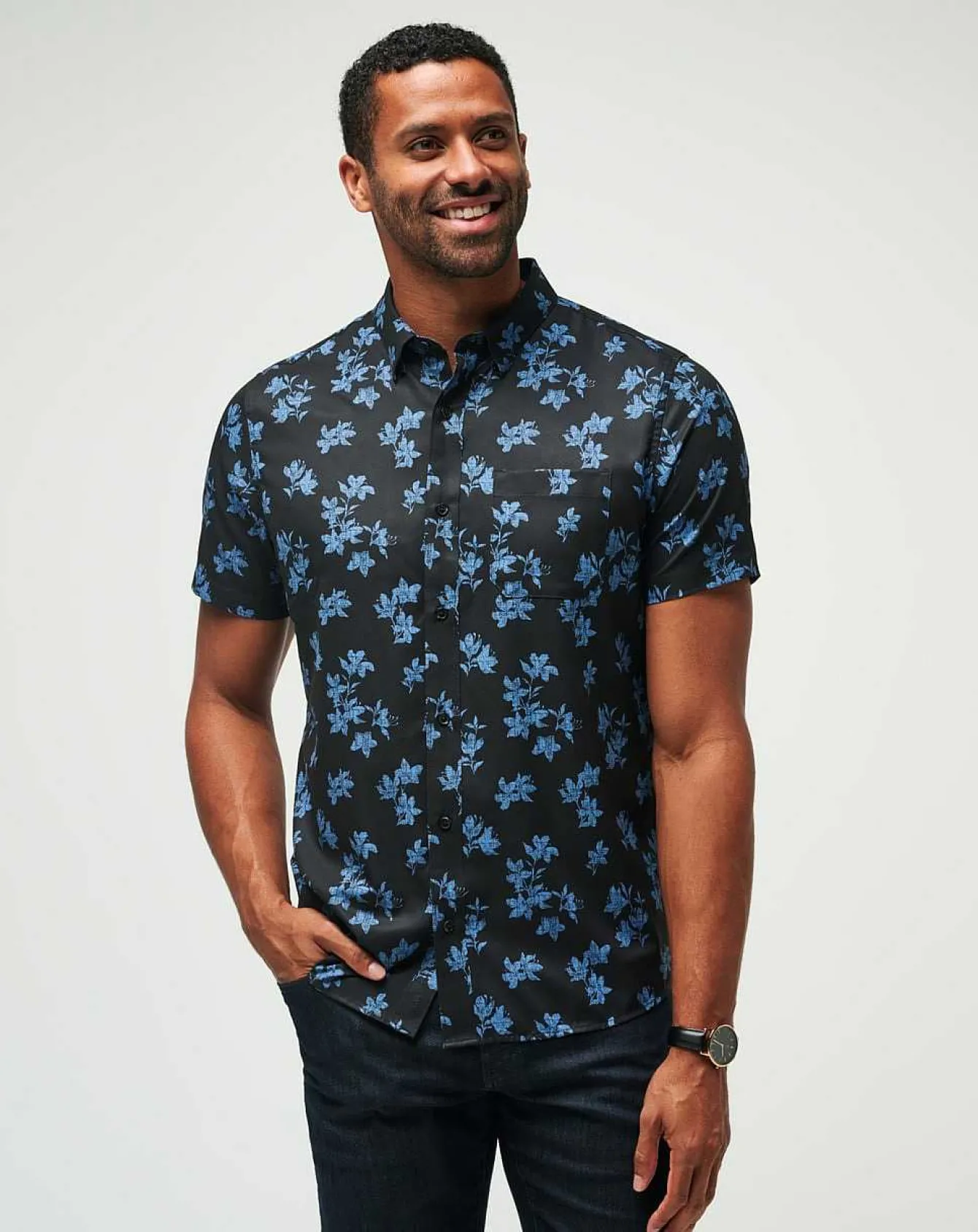 Mist On The Lake Button-Up