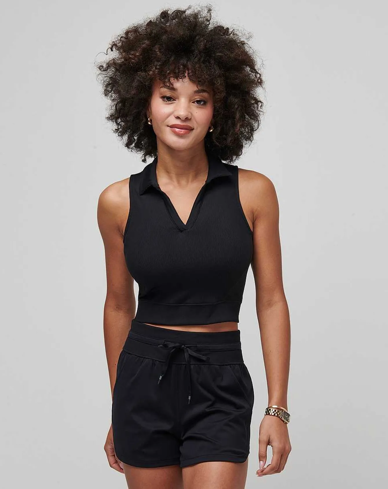 Moveknit Sleeveless Vneck Polo