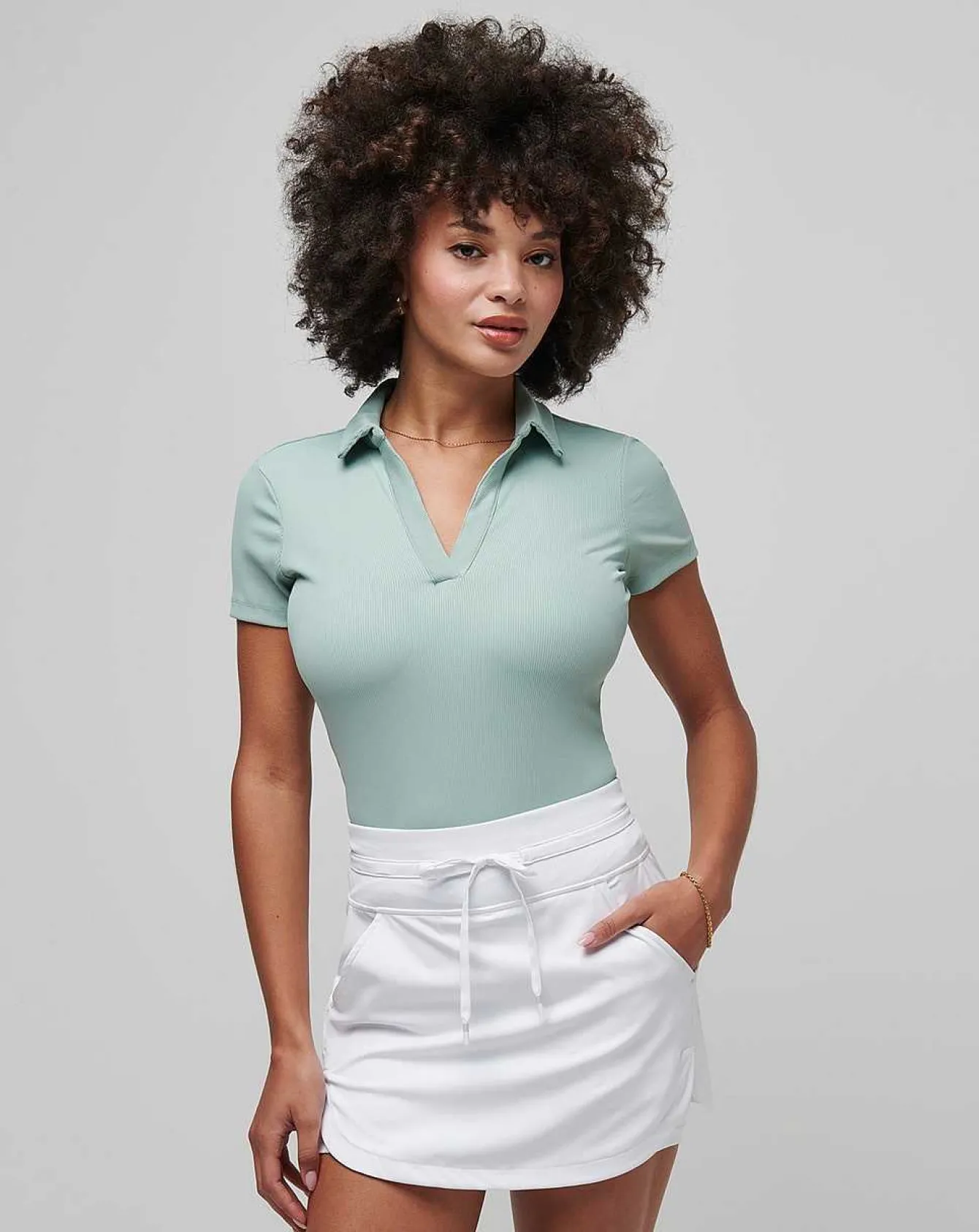 Moveknit Vneck Polo