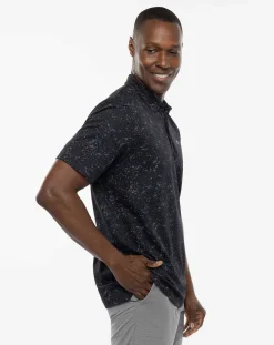 Splatter Print Polo