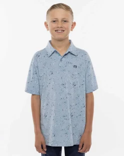 Splatter Print Youth Polo