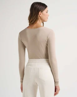 Sun Season Cloud Ribbed Top
