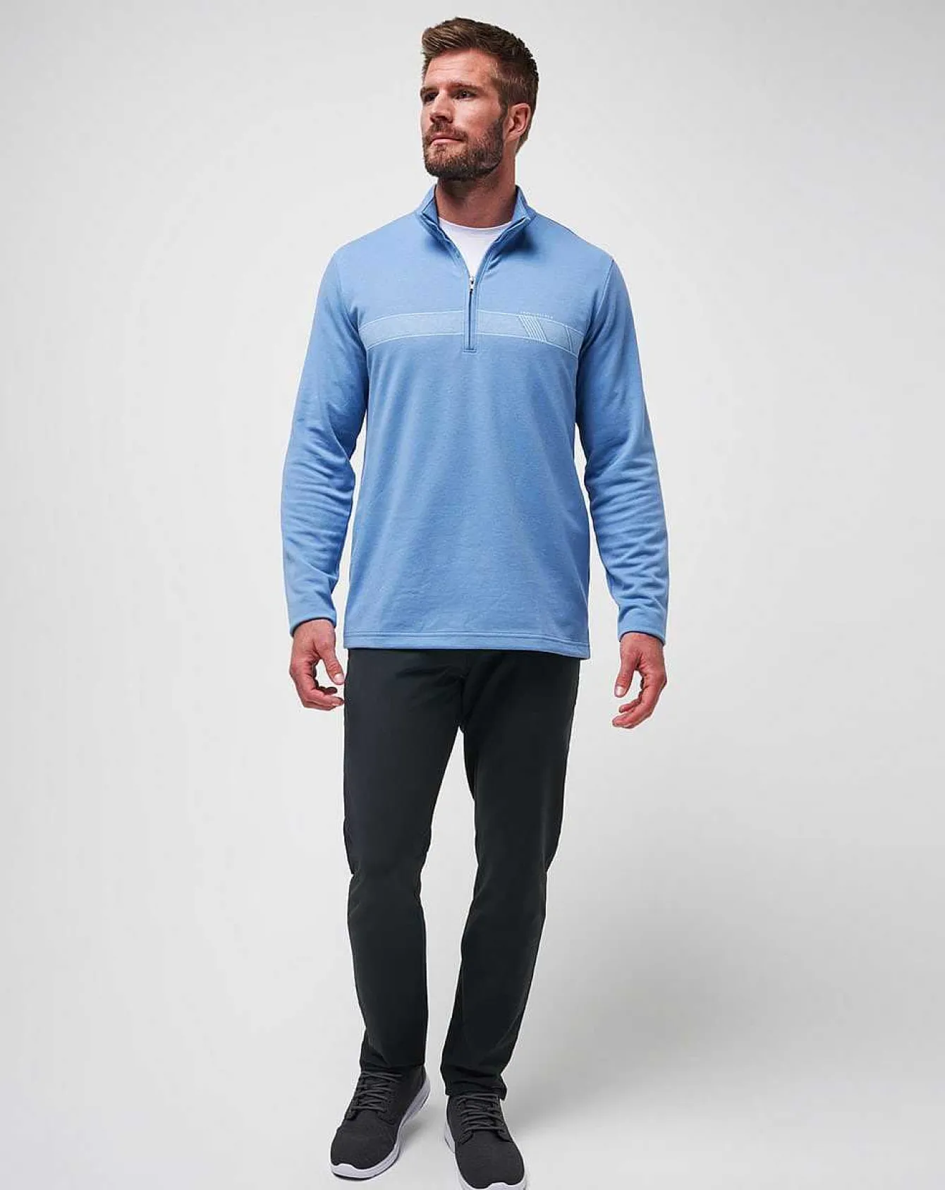Upgraded Striped Quarter Zip
