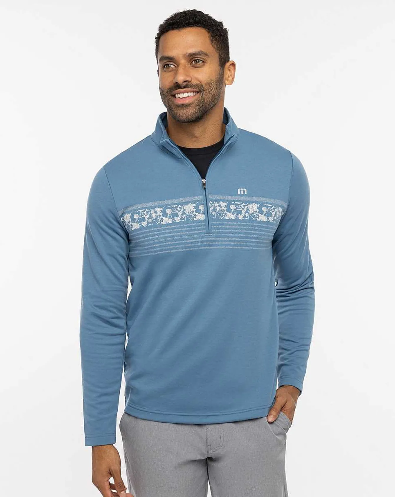 Upgraded Striped Quarter Zip