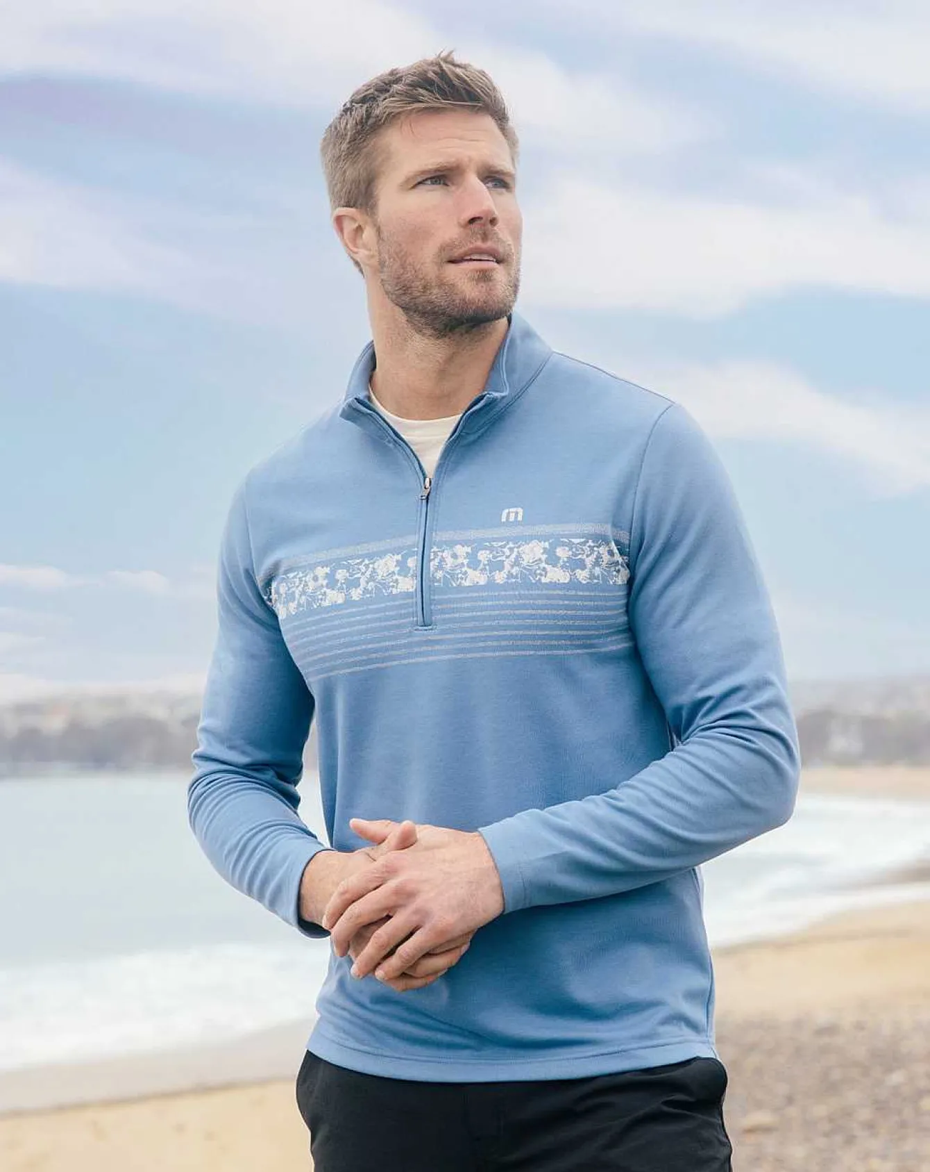 Upgraded Striped Quarter Zip